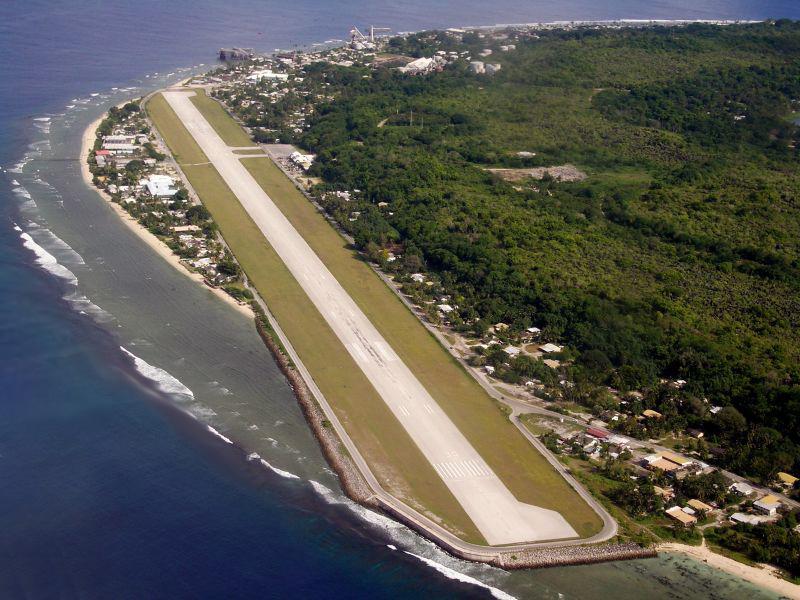 Für den Import von Lebensmitteln und Shoppingtrips nach Australien wurde Nauru International Airport gebaut